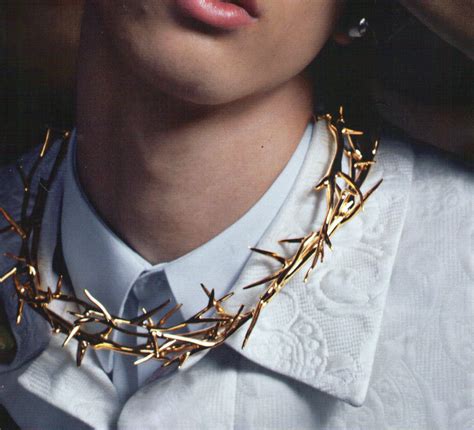 women's givenchy necklace|Givenchy crown of thorns necklace.